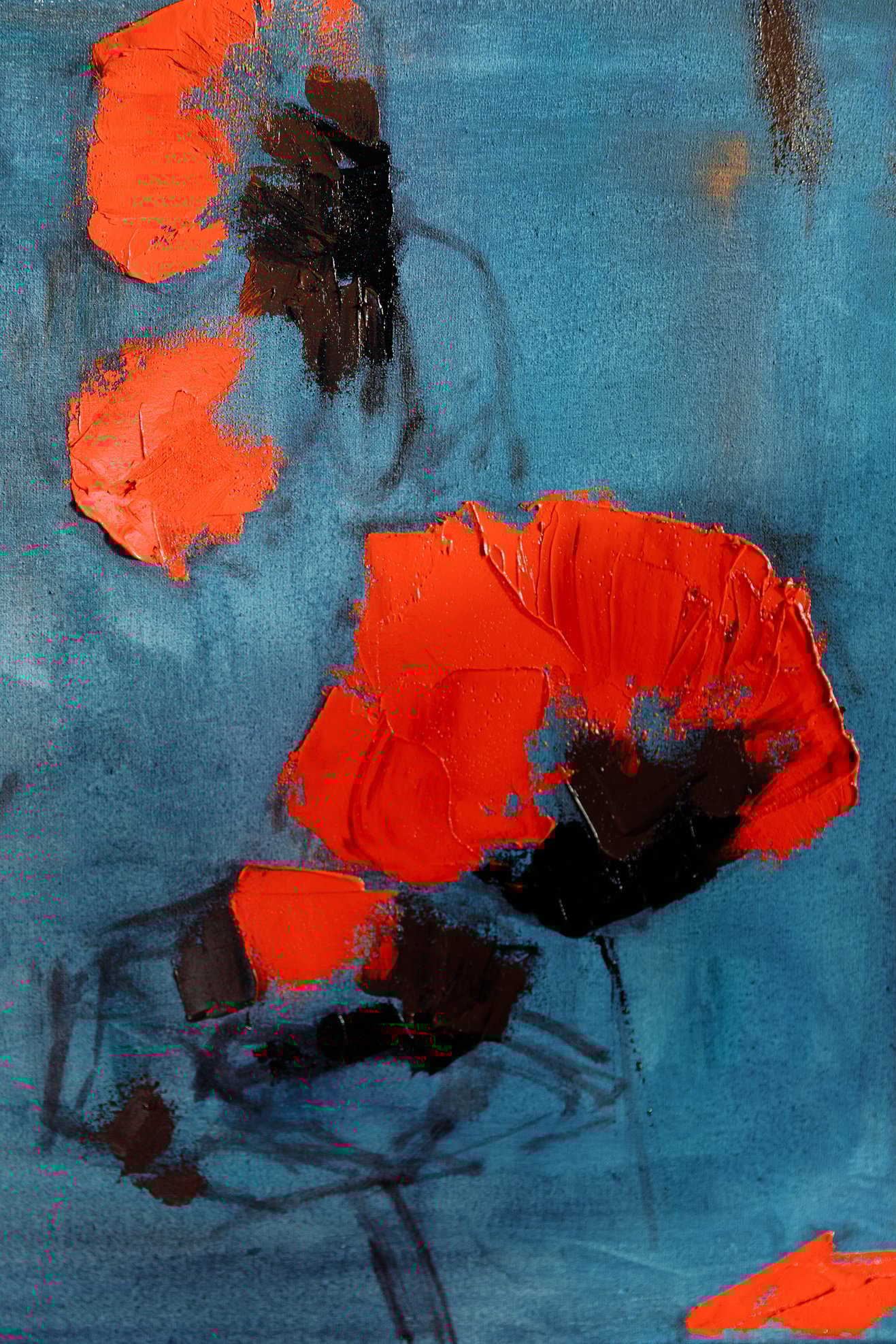 Close-up Photo of an Acrylic Painting